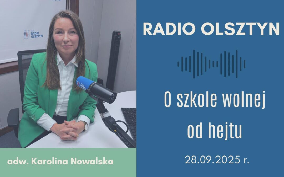 O&nbsp;akcji edukacyjnej „Szkoła wolna od&nbsp;hejtu” w&nbsp;Radiu Olsztyn